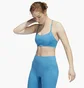 Топ женский Adidas Yoga Studio Light-Support 3-Stripes Bra Blue Hh9127