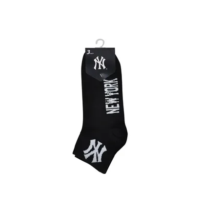 Носки унисекс New York Yankees Quarter Black (3 пары) 15100003-1002