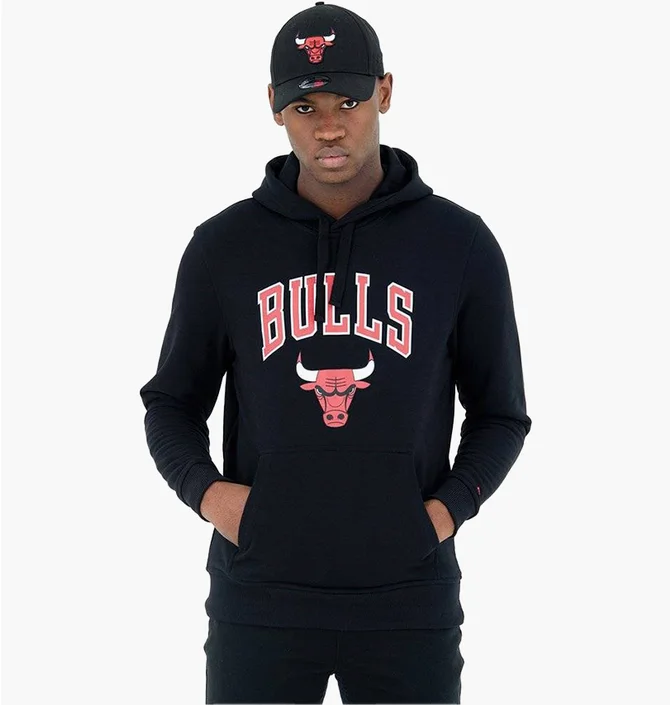 Худи мужское NEW ERA Chicago Bulls Black 11530761