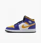 Кроссовки детские Air Jordan 1 Mid Gs Blue DQ8423-517