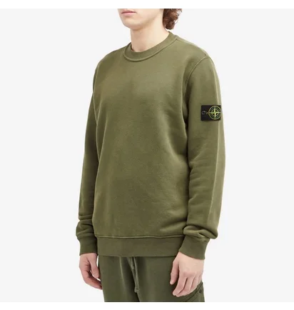Світшот чоловічий Stone Island Garment Dyed Crew Sweatshirt Musk Olive 811561241-V0159