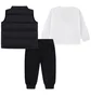 Спортивний костюм дитячий Nike Set - Puffer Vest/Blouse/Sweatpants Black/White 86N506-F66