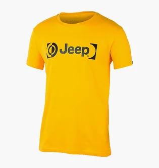 Футболка мужская Jeep T-Shirt Paintbrush J22W Yellow O102590-Y247