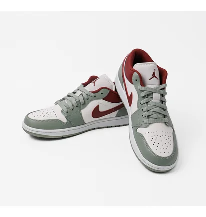 Кросівки чоловічі Air Jordan 1 Low Jade Horizon White/Olive 553558-133