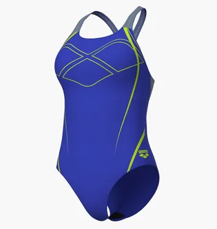 Купальник жіночий Arena Graphic Swimsuit Swim Pro Back Blue 009024-850