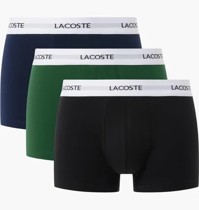 Трусы мужские Lacoste Stretch Cotton (3 шт) Multi 5H5150EIN