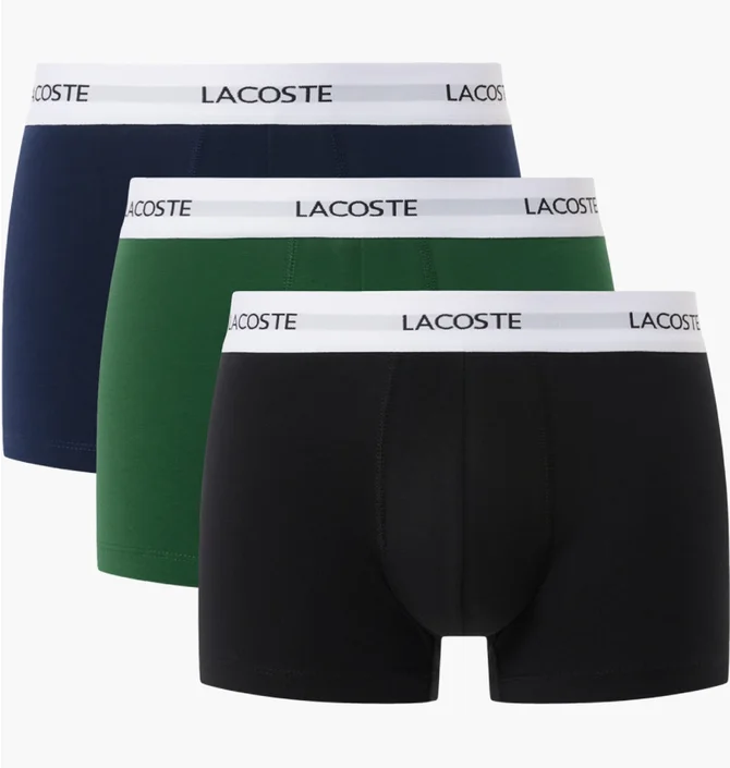 Трусы мужские Lacoste Stretch Cotton (3 шт) Multi 5H5150EIN