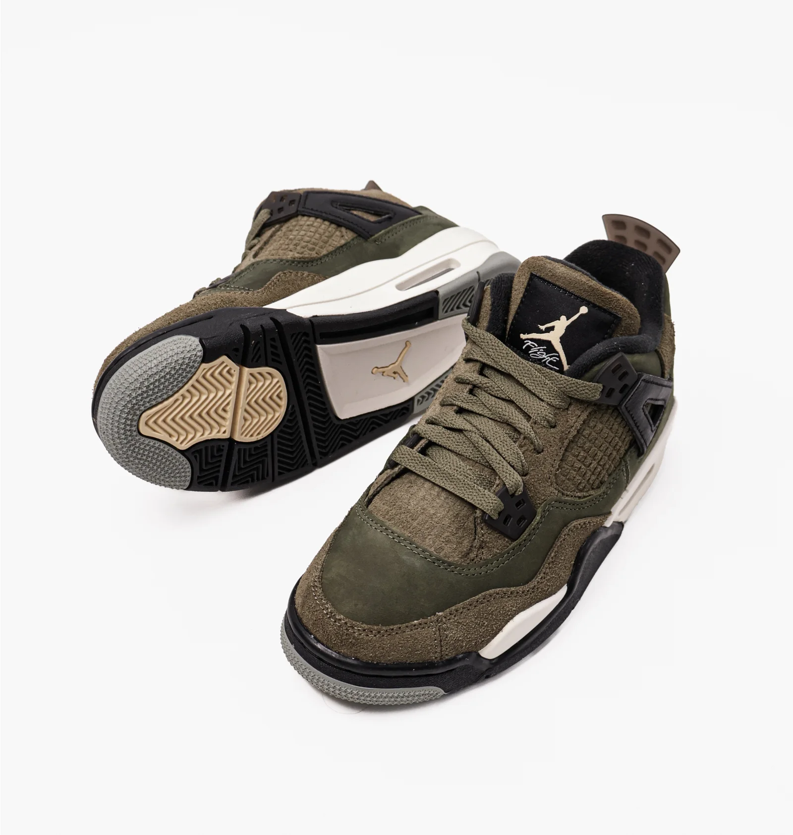 ᐉ Кросівки дитячі Air Jordan 4 Retro Se Craft Medium Olive FB9928