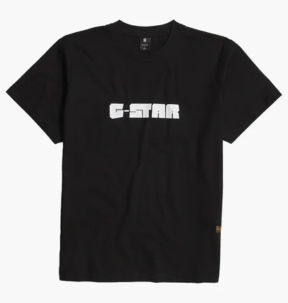 Футболка чоловіча G-Star Script Ts Dk Black D25682-C336