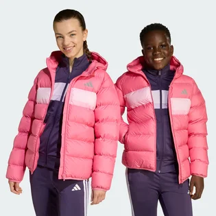 Пуховик дитячий Adidas Synthetic Pink JL7433