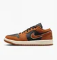 Кроссовки женские Air Jordan 1 Low Se Orange/Black Dv1299-800