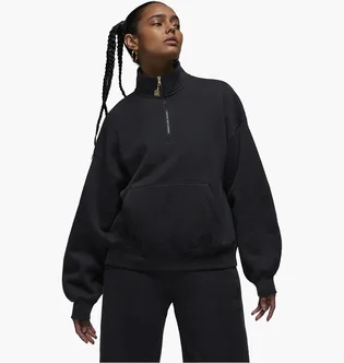 Кофта женская Air Jordan 1/4 Flight Fleece Black FD7221-010