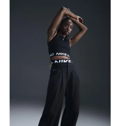 Топ женский Nike Pro Dri-Fit Cropped Tank Top Black FZ3615-010