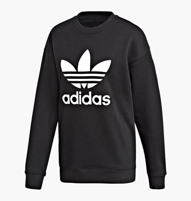 Свитшот женский Adidas Trefoil Crew Black FM3272
