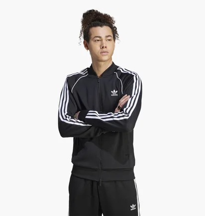 Олімпійка чоловіча Adidas Adicolor Classics Sst Track Jacket Black IM4545