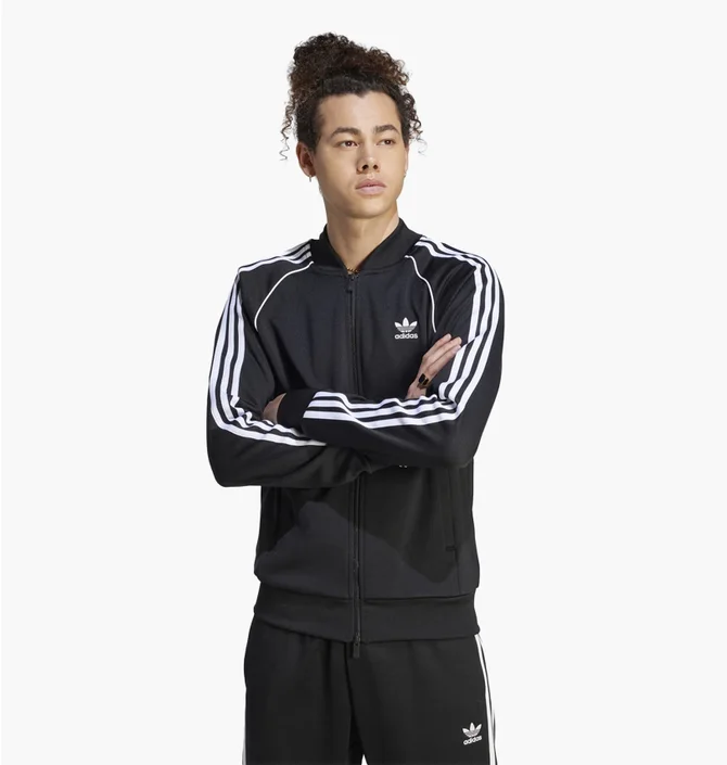 Олімпійка чоловіча Adidas Adicolor Classics Sst Track Jacket Black IM4545