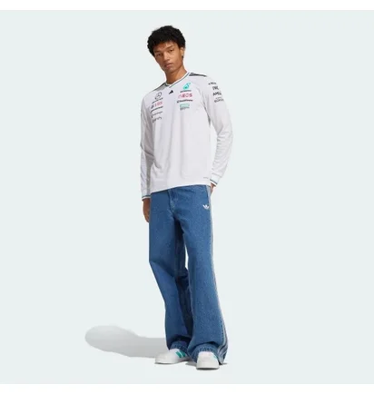 Лонгслив мужской Adidas Mercedes - Amg Petronas Formula One Team Driver Authentic White JX5797