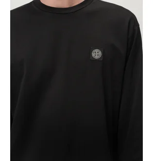 Лонгслив мужской Stone Island Logo L/S T-Shirt Black 811522713-A0029