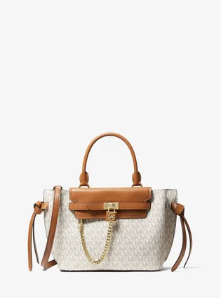 Сумка жіноча Michael Kors Hamilton Legacy Small Logo Belted Satchel Beige 30F1G9HS5B-VANILLA-ACORN-20573