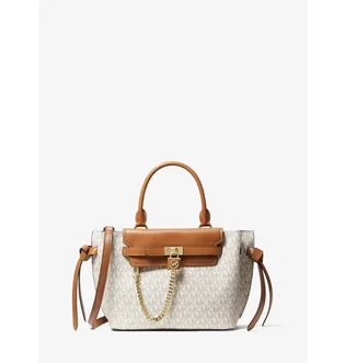 Сумка женская Michael Kors Hamilton Legacy Small Logo Belted Satchel Beige 30F1G9HS5B-VANILLA-ACORN-20573