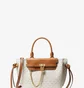 Сумка жіноча Michael Kors Hamilton Legacy Small Logo Belted Satchel Beige 30F1G9HS5B-VANILLA-ACORN-20573