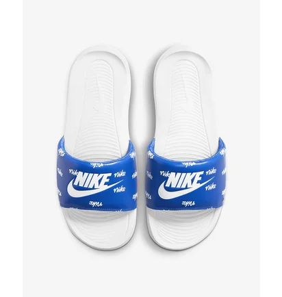 Тапочки мужские Nike Victori One Slide Print Blue/White CN9678-400
