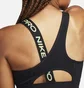 Топ женский Nike Pro Swoosh Medium-Support Asymmetrical Sports Bra Black DM0570-011