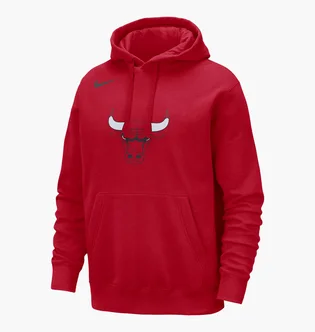 Худи мужское Nike Nba Chicago Bulls Club Red FB4748-657