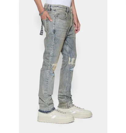 Джинси чоловічі Ksubi Chitch Stature Blue Trashed Idols Light Blue MSP26DJ012