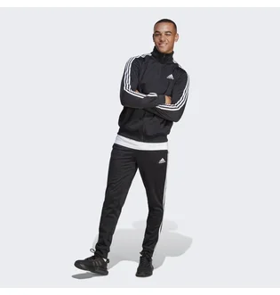 Спортивный костюм мужской Adidas Sportswear Basic 3-Stripes Tricot Track Suit Set Black Ic6747