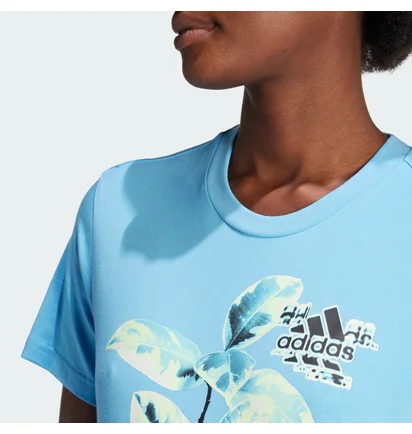 Футболка женская Adidas Beach Graphic Light Blue IS1230