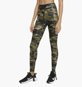 Лосини жіночі Nike Dri-Fit One Camo/Green DD4559-222