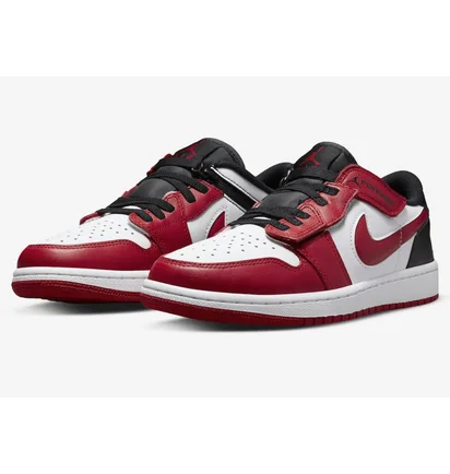 Кросівки чоловічі Air Jordan 1 Low Flyease Red/White Dm1206-163