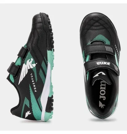 Сороконіжки чоловічі Joma Powerfull Jr Tf Black/Turquoise POJS2501TFV