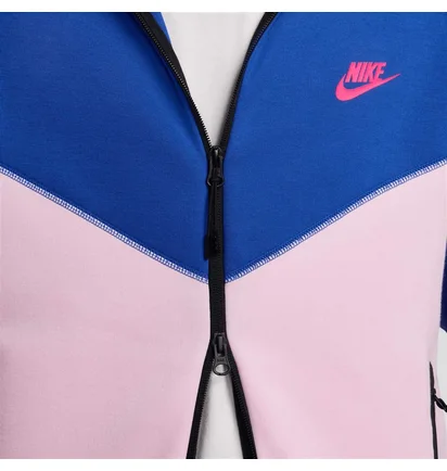 Толстовка мужская Nike Tech Fleece Blue/Pink FZ4709-480