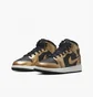 Кросівки дитячі Air Jordan Retro 1 Mid Se Casual Shoes Metallic/Black Dr6967-071