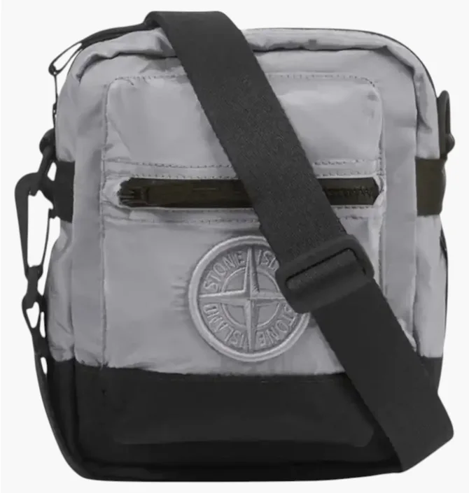 Сумка чоловіча Stone Island Nylon Metal In Econyl Pouch Grey K1S159200908S0076-V0061