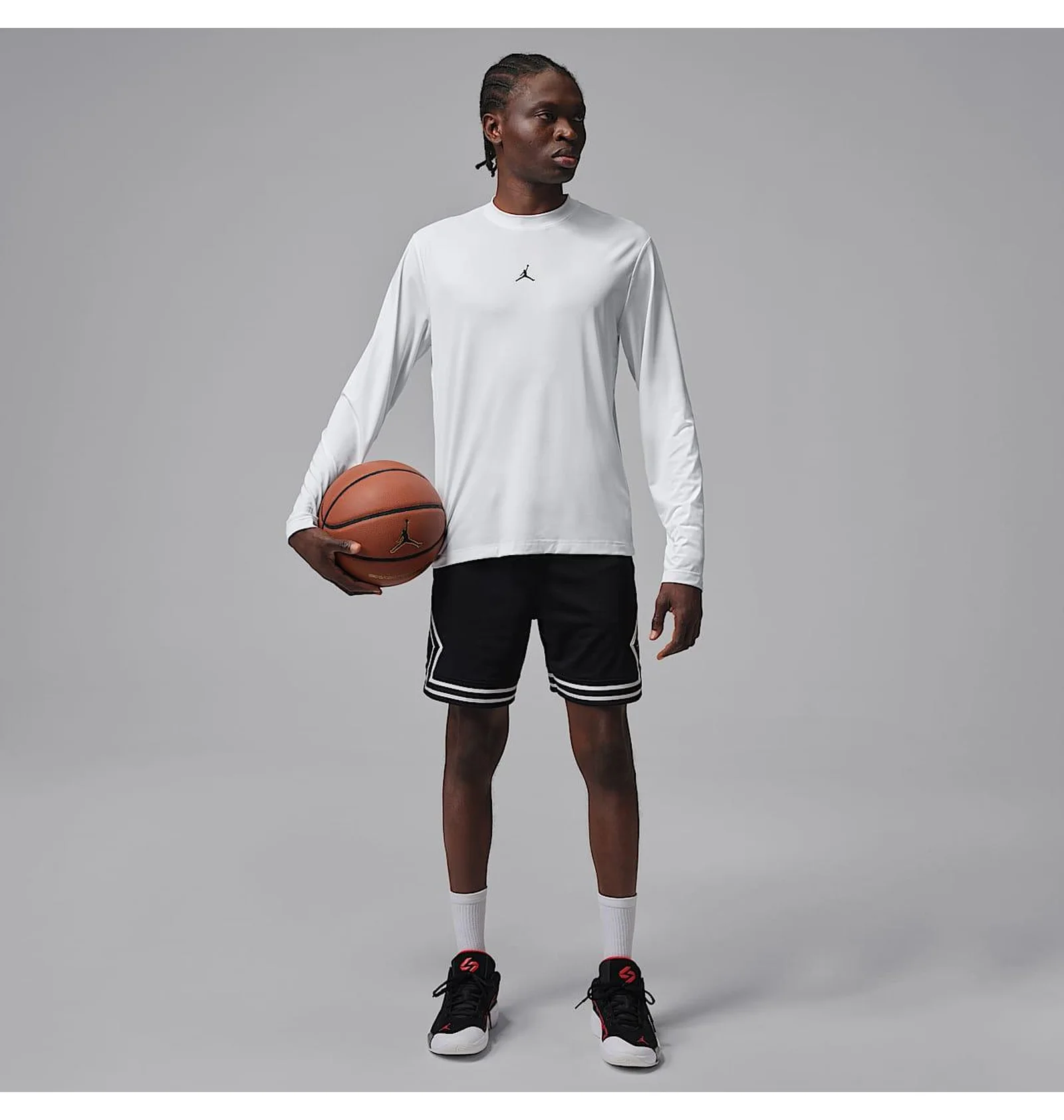 ＊＊＊　NIKE☆Jordan ストライプ 長袖シャツ M ᐉ Лонгслив мужской Air Jordan M Df Spt Ess Ss White IF0887-100