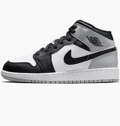 Кроссовки детские Air Jordan 1 Mid Bg Black/White DQ8423-101