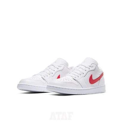 Кроссовки женские Nike Air Jordan 1 Low Wmns White University Red Ao9944-161
