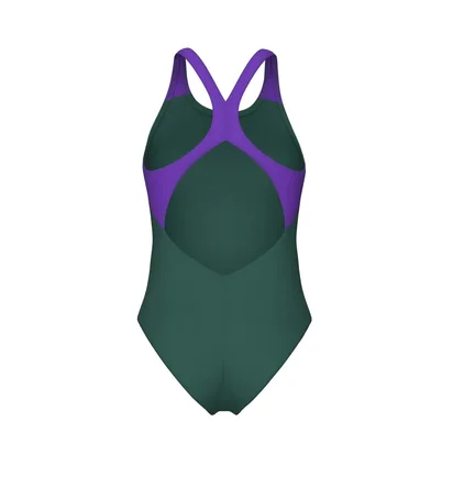 Купальник женский Arena Bright Glare Swimsuit V Back Green 008930-690