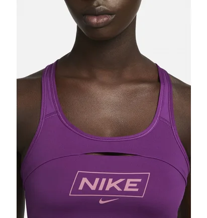 Топ женский Nike Pro Swoosh WomenS Medium-Support Non-Padded Graphic Sports Bra Violet DQ5252-503
