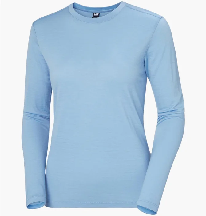 Термобілизна жіноча Helly Hansen Merino Crew Light Blue 49502-627