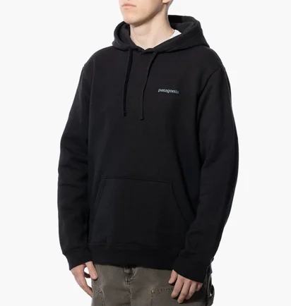 Худи мужское Patagonia Fitz Roy Icon Uprisal Hoody Black 39666-INBK