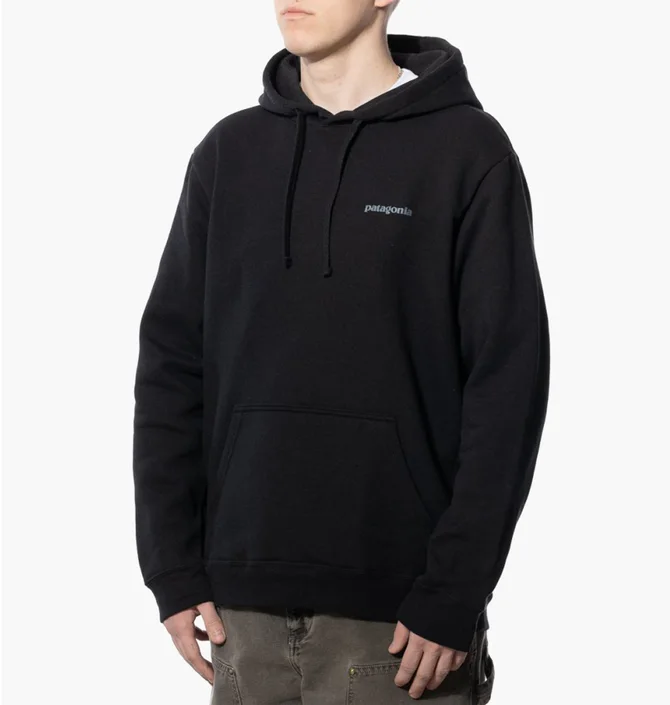 Худи мужское Patagonia Fitz Roy Icon Uprisal Hoody Black 39666-INBK
