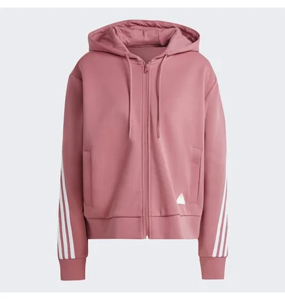Толстовка женская Adidas Future Icons 3-Stripes Full-Zip Hoodie Pink IB8513
