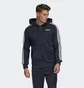 Толстовка чоловіча Adidas Essentials 3-Stripes Black DU0475
