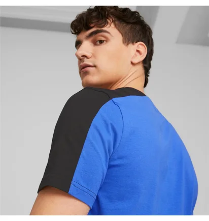 Футболка мужская Puma Essentials Block Tape Blue/Black 673341-92