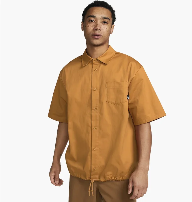 Сорочка чоловіча Nike Club Btn Dwn Wvn Ss Top Yellow DX0898-754
