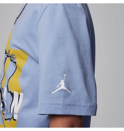 Футболка детская Air Jordan Retro Spec Big  Graphic Light Blue 95C978-B18